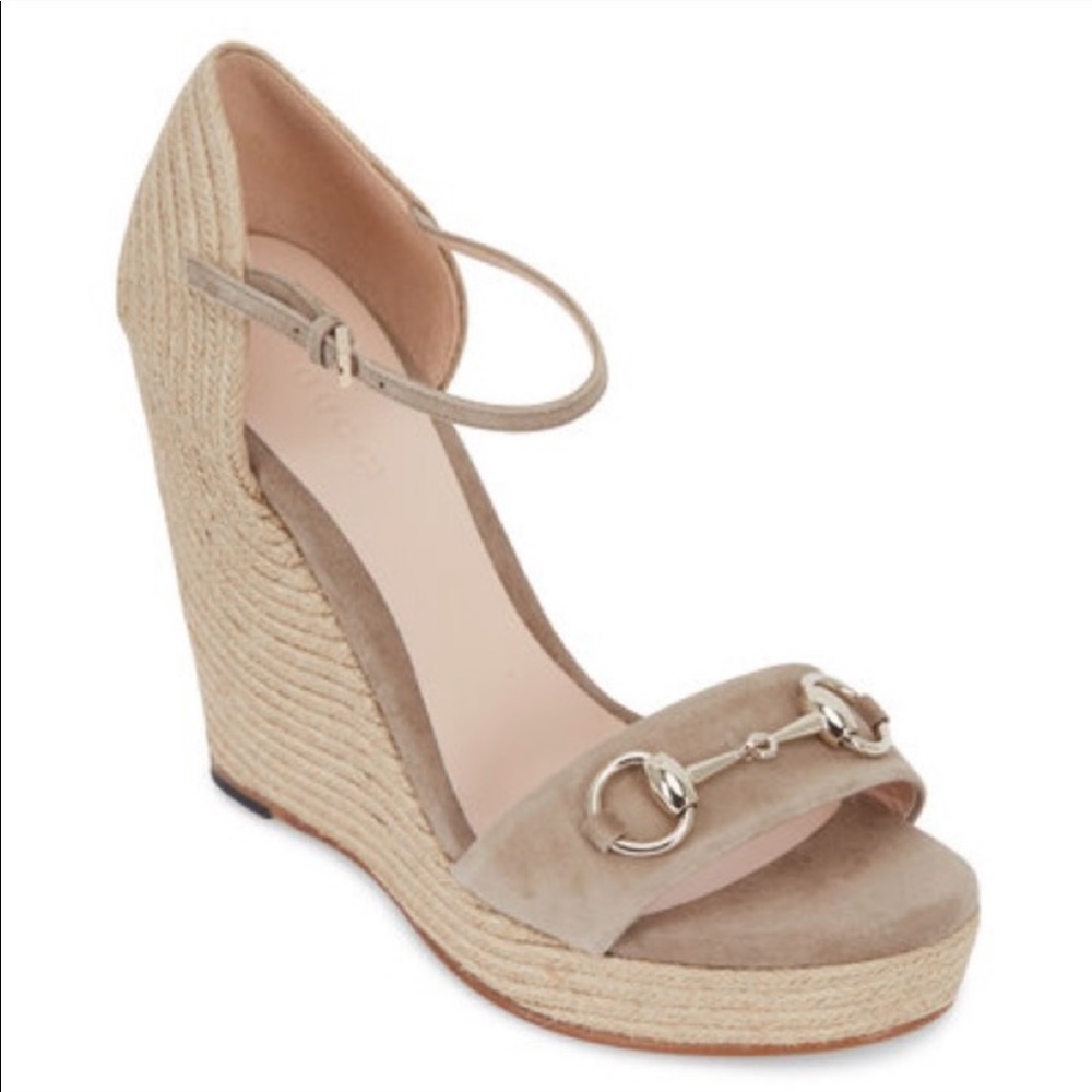 Carolina Suede Espadrille Wedge Sandal